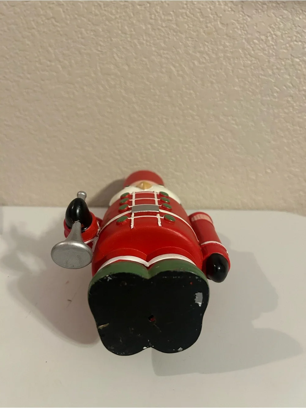 Holiday Time Nutcracker Style Penguin w/ Horn Christmas Figure